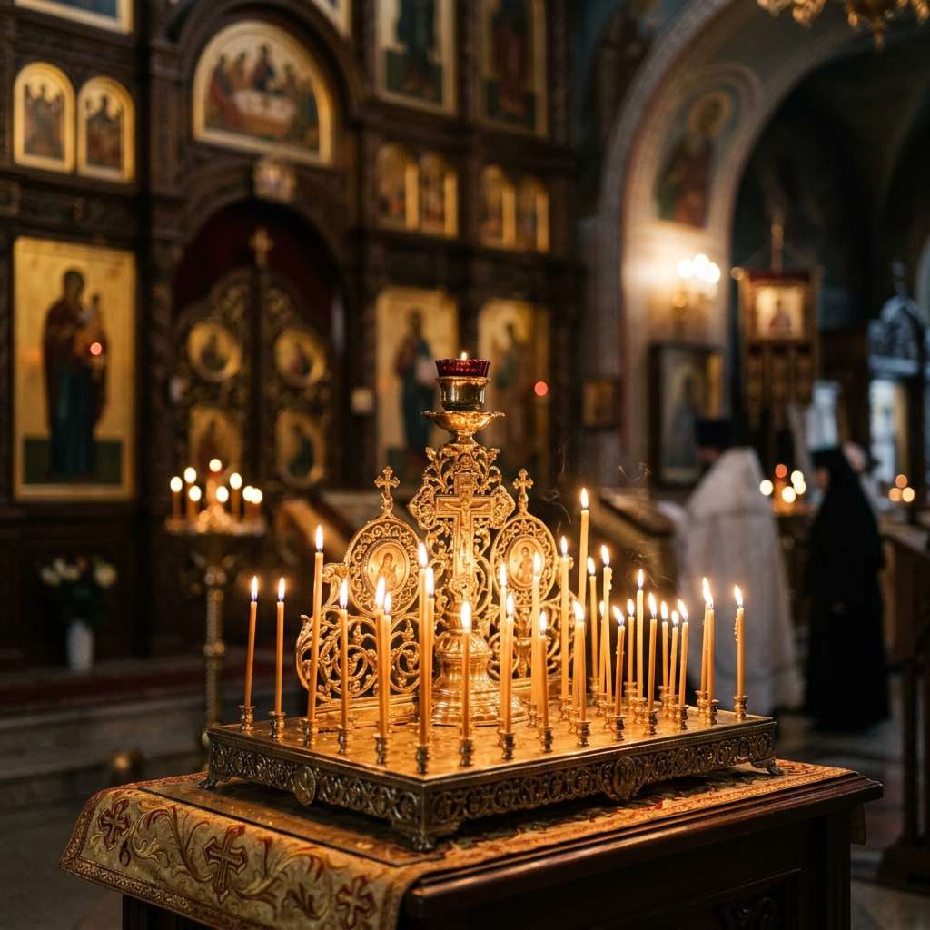Церковные свечи для отпевания